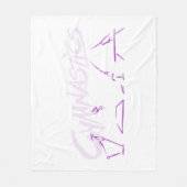 完全に中型毛布のまわりで フリースブランケット (正面)