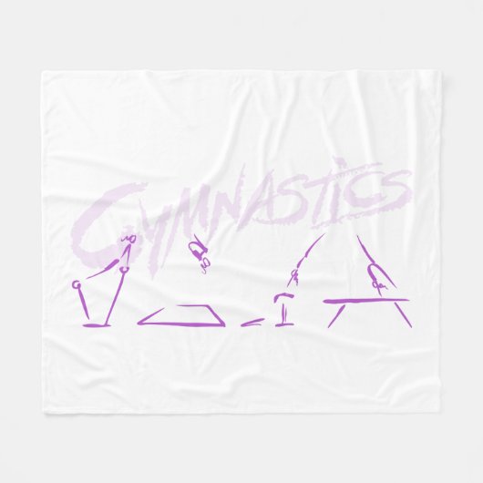 完全に中型毛布のまわりで フリースブランケット (正面(横))