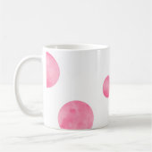 🔘完全に丸い：タイムレスドットのマグカップ コーヒーマグカップ (左)