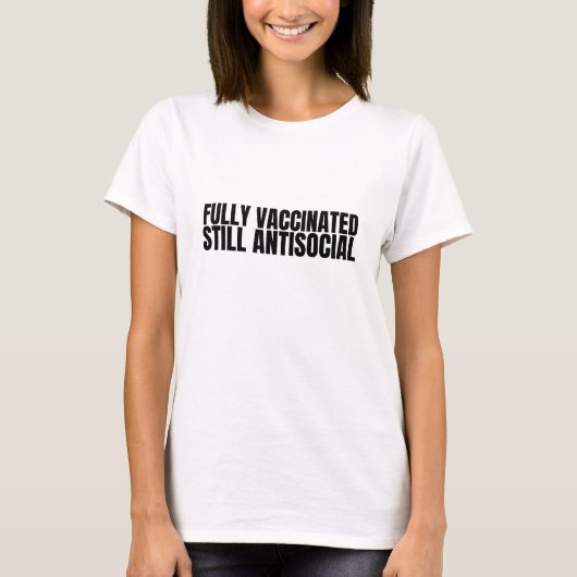 完全に予防接種された反社会的 Tシャツ (正面)