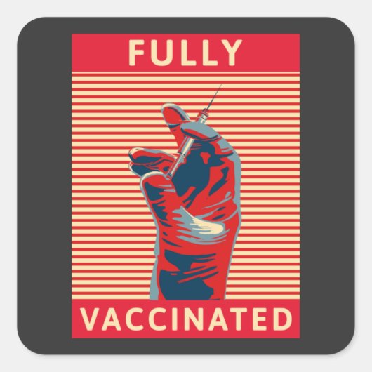 完全に予防接種された スクエアシール (正面)