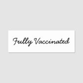 完全に予防接種された 名札 (正面)