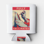 完全に予防接種された 缶クーラー (裏面)