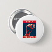 完全に予防接種された 缶バッジ (正面&裏面)