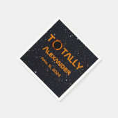 完全に個人的な2024 太陽の Eclipse スタンダードカクテルナプキン (角)