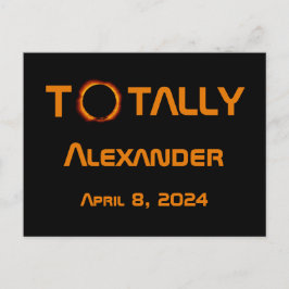 完全に個人的な2024 太陽の Eclipse ポストカード