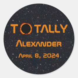 完全に個人的な2024 太陽の Eclipse ラウンドシール