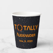 完全に個人的な2024 太陽の Eclipse 紙コップ (正面)