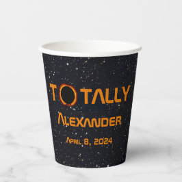 完全に個人的な2024 太陽の Eclipse 紙コップ