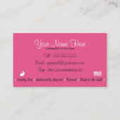 完全に優雅な名刺 名刺 (裏面)