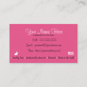 完全に優雅な名刺 名刺 (裏面)