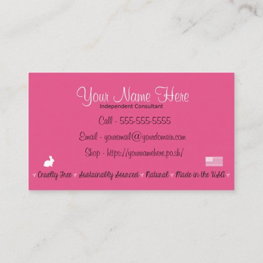 完全に優雅な名刺 名刺 (裏面)