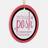 完全に優雅な独立したコンサルタントのギフト セラミックオーナメント (右)