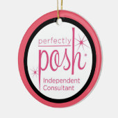 完全に優雅な独立したコンサルタントのギフト セラミックオーナメント (左)