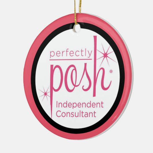 完全に優雅な独立したコンサルタントのギフト セラミックオーナメント (左)