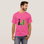 完全に充電 | ユーモアパワーアップTシャツ Tシャツ (正面フル)