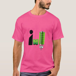 完全に充電 | ユーモアパワーアップTシャツ Tシャツ