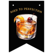 完全に古い誕生日パファッションドーティー バンティングフラッグ (第1の旗)