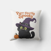 完全に可愛いハロウィン猫 クッション (裏面)