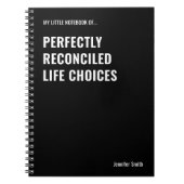 完全に和解したライフオフィスのユーモア ノートブック (正面)