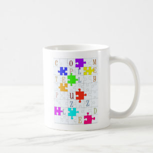 "完全に困惑させた"パズルの恋人 コーヒーマグカップ