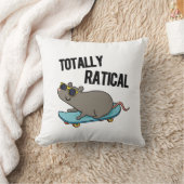 完全に垂直なおもしろいラットパン クッション (ブランケット)