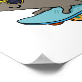 完全に垂直なおもしろいラットパン ポスター (角)