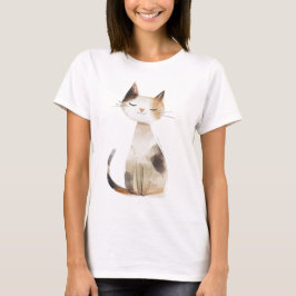 完全に幸せな猫 トライブレンドTシャツ