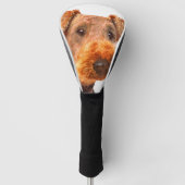 完全に愛らしい、Airedale Terrier Dog ゴルフヘッドカバー (正面)