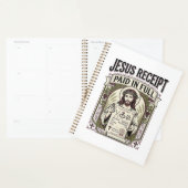 完全に支払われたイエスの領収書 イエスの領収書は完全に支払われたC プランナー手帳 (ディスプレー)