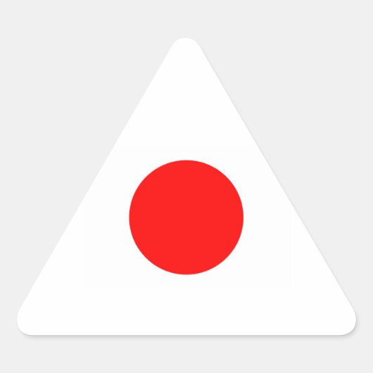 完全に日本国旗 三角形シール (正面)