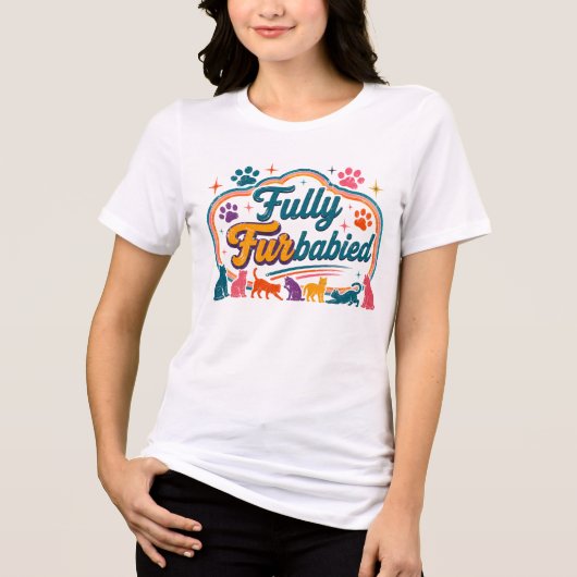 完全に毛の赤ちゃん トライブレンドTシャツ (正面)