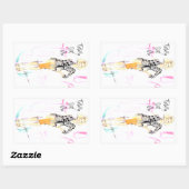 完全に点在する 長方形シール (シート)