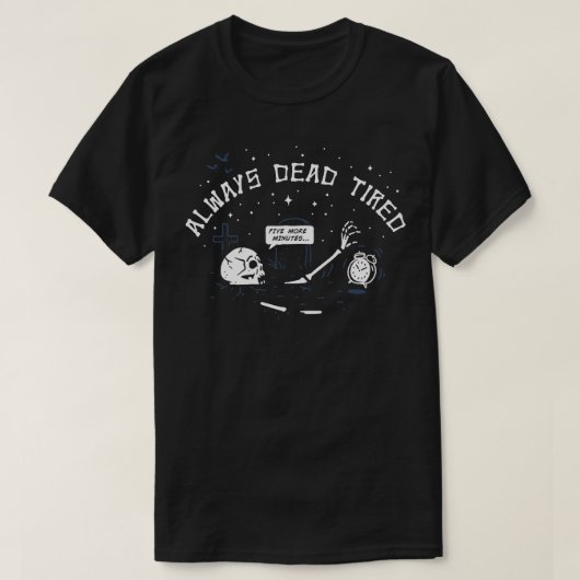 完全に疲れた Tシャツ (デザイン正面)