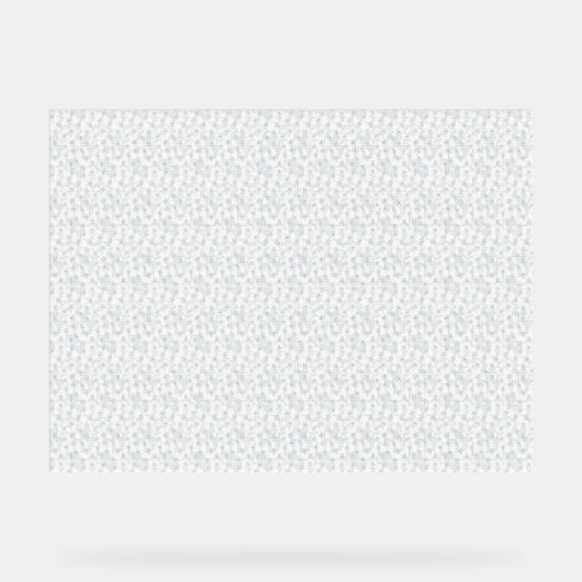 完全に白い特徴のない表面が アクリルサイン (正面)