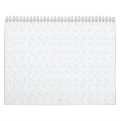 完全に白い特徴のない表面が カレンダー (カバー)