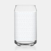 完全に白い特徴のない表面が ガラス缶 (裏面)