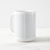 完全に白い特徴のない表面が コーヒーマグカップ (正面左)