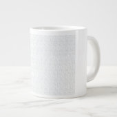完全に白い特徴のない表面が ジャンボコーヒーマグカップ (正面右)