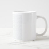 完全に白い特徴のない表面が ジャンボコーヒーマグカップ (右)
