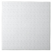 完全に白い特徴のない表面が タイル (正面)