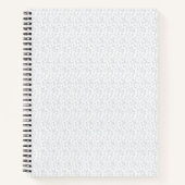 完全に白い特徴のない表面が ノートブック (正面)