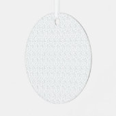 完全に白い特徴のない表面が メタルオーナメント (正面左)