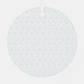 完全に白い特徴のない表面が メタルオーナメント (裏面)