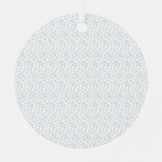 完全に白い特徴のない表面が メタルオーナメント (正面)