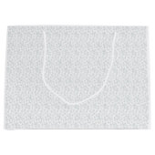 完全に白い特徴のない表面が ラージペーパーバッグ (正面)