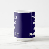 完全に目が誇りを持った覚めた コーヒーマグカップ (中央)