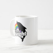 完全に真っ直ぐなイルカ -.png コーヒーマグカップ (正面左)