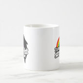 完全に真っ直ぐなイルカ -.png コーヒーマグカップ (中央)
