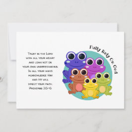 完全に神に頼るカエルのクリスチャン勇気付けられる